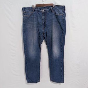 Levis Mens 541 Jeans Straight Fit Medium Wash 44x32